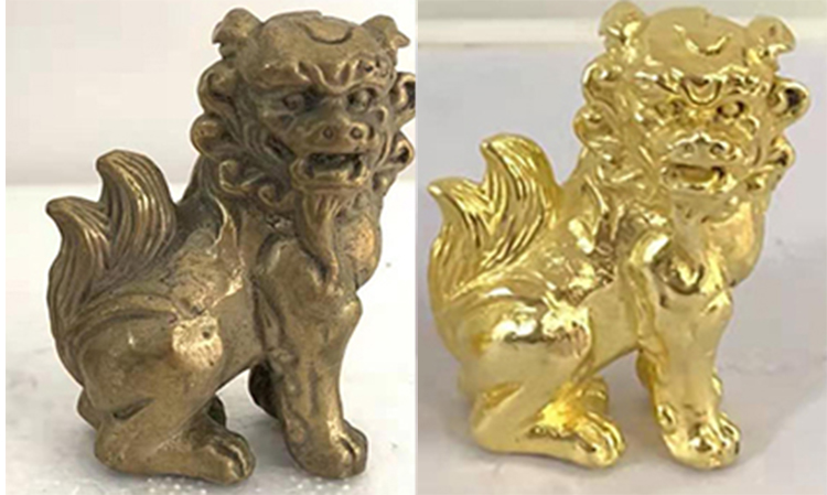 黄铜貔貅工艺品被氧化了怎么恢复原色